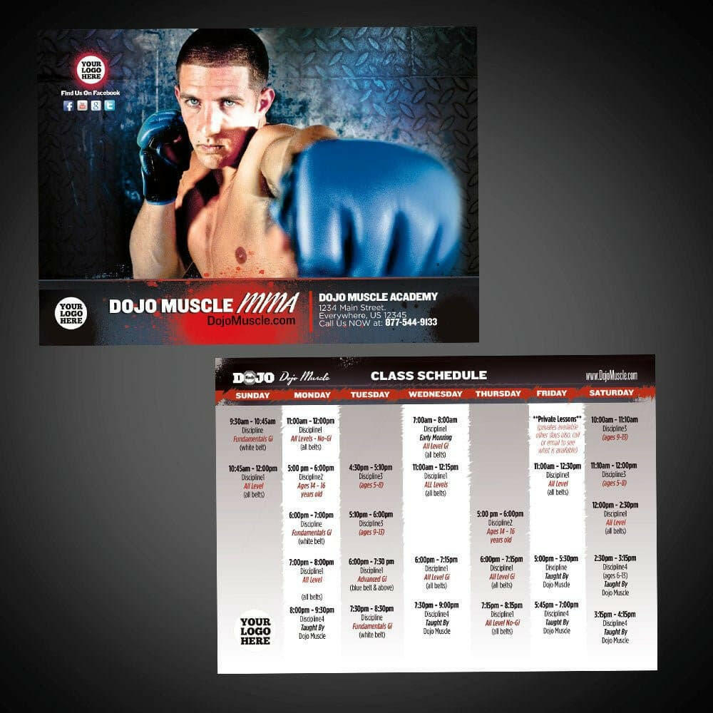 Class Schedules - MMA 2 | Dojo Muscle